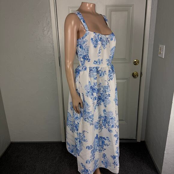 Sachin Babi Women's Blaine Dress 6 Floral Polyester Summer Party square neck Vv5 - Picture 7 of 8